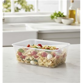 Rectangular Container in PP Transparent 750ml 17,4x11,6x5,5cm (25 Units)