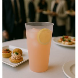 PP Cocktail Cup Reusable Shatterpoof Transparent 470 ml (25 Units)