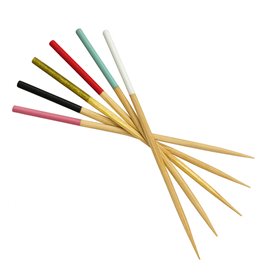 Bamboo Food Picks Turquoise Tip 7cm (3.600 Units)