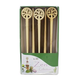 Bamboo Food Picks Tree of Life 12cm in box (600 Units)