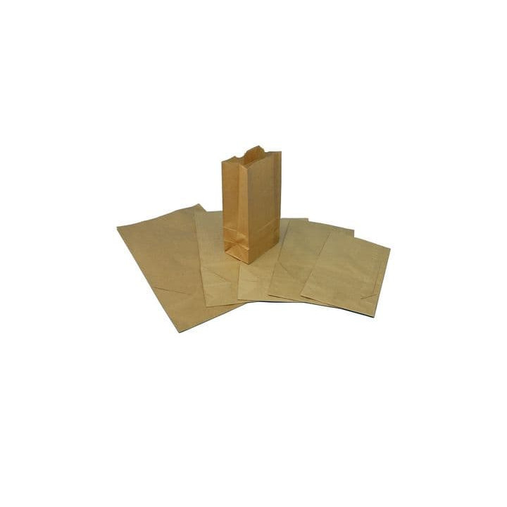 Paper Bag without Handle Kraft 25+15x43cm (250 Units)