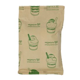 Paper Ice Cream Spoon Compostable White 9cm (50 Units)