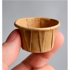 Pleated Kraft Paper Souffle Cup 30ml (3000 Units)