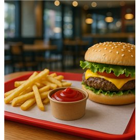 Kraft Cardboard Sauce Cup 50ml Ø6,3cm (1.000 Units)