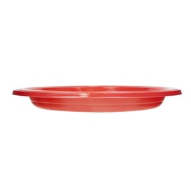 PS Reusable Plastic Plate Flat Red Ø165mm (450 Units)