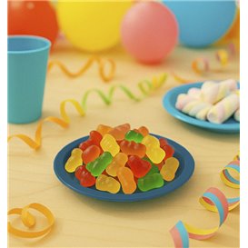 PS Reusable Plastic Plate Flat Dark Blue Ø165mm (450 Units)