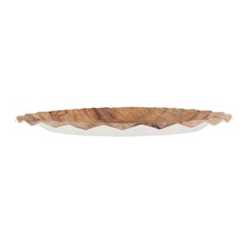 Paper Plate with Wood Print “Bali” Ø23cm 345g/m² (450 Units)