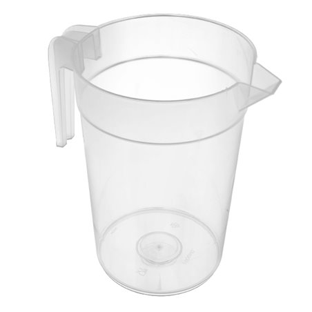 Translucent reusable pitcher