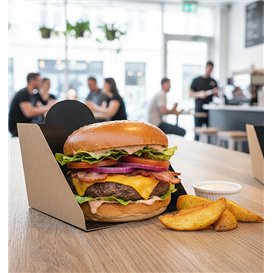Cardboard Hamburger Spoon 12x12x10cm (25 Units)