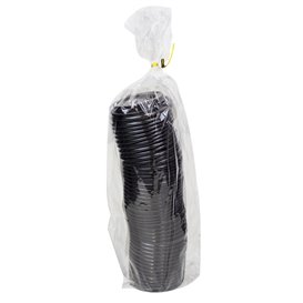 Lid with Hole for Paper Cup Black Ø7,3cm (50 Units)