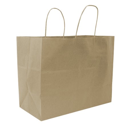 Kraft paper bag with twisted handles 32 + 16 x 26 cm