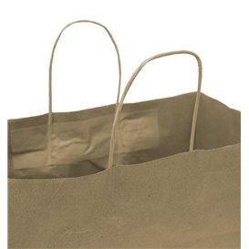 Paper Kraft Bag with Twisted Handles 80 g/m² 32+16x26cm (300 Units)