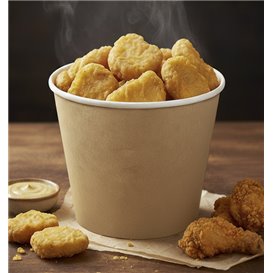 Paper Bucket Kraft 130Oz/3990ml (100 Units)