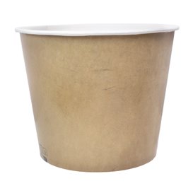 Paper Bucket Kraft 130Oz/3990ml (25 Units)