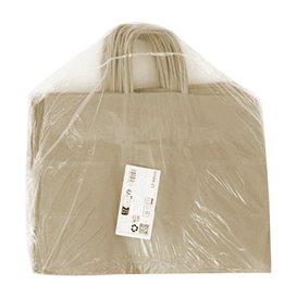 Paper Kraft Bag with Twisted Handles 80 g/m² 32+16x26cm (25 Units)
