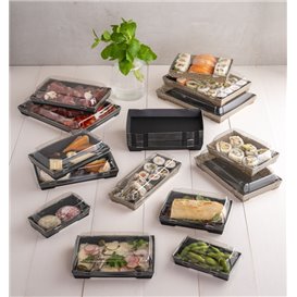 ''Waves'' Cardboard Container Sushi 16,5x11,5cm (400 Units)