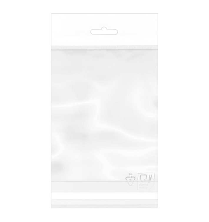 Plastic Bag Adhesive Flap Euroslot 12x18cm G-160 (1.000 Units)