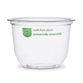 Tub Deli Container PLA Clear Compostable 250ml (50 Units)