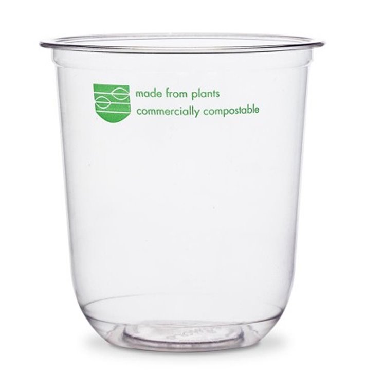 Clear Compostable PLA Tub 360 ml (1000 Units)