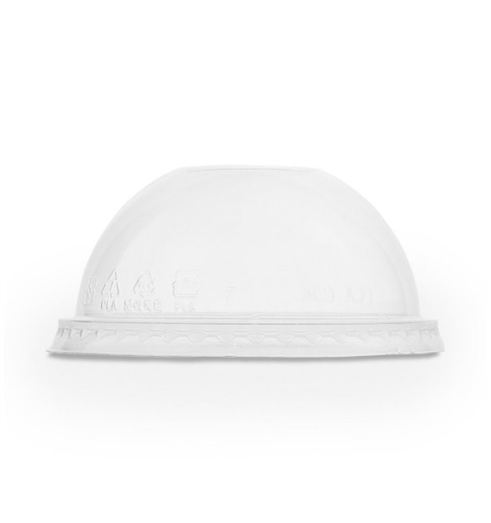 Transparent PLA dome lid Series 96 Ø96mm no hole