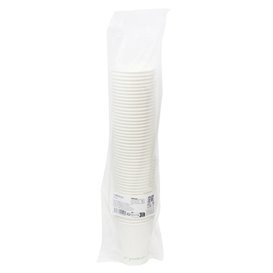 White "Go Green" Paper Cup 7Oz/210ml Ø7,0cm (50 Units)