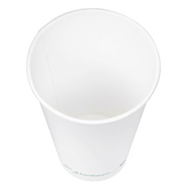 White "Go Green" Paper Cup 16Oz/540ml Ø9,0cm (50 Units)