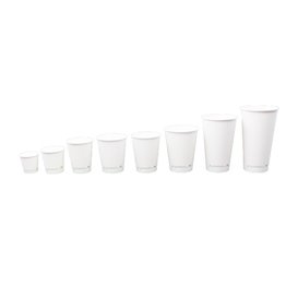 White "Go Green" Paper Cup 16Oz/540ml Ø9,0cm (50 Units)