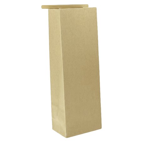 Kraft SOS Bag with Closure 9+6x26 cm