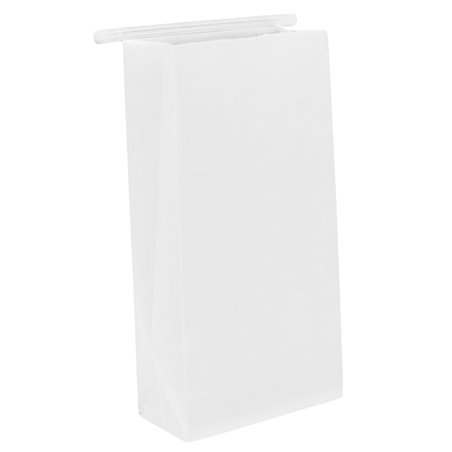 White SOS Bag with Closure 12+6x23.5 cm