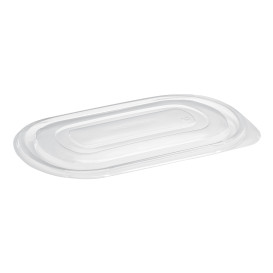 Reusable Transparent PP Lid for Rectangular Containers 20,4x15,3cm (500 Units)