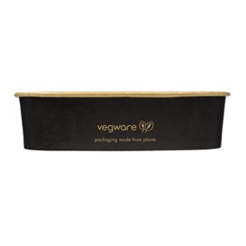 Black Rectangular Container 500 ml 17,3x12,1x4,3cm (50 Units)