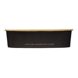 Black Rectangular Container 500 ml 17,3x12,1x4,3cm (50 Units)