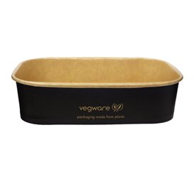 Black Rectangular Container 500 ml 17,3x12,1x4,3cm (50 Units)