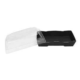 Plastic Lid for Sushi Container rPET 12x6,2cm (50 Units)