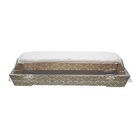 Plastic Lid for Sushi Container rPET 22x9cm (400 Units)