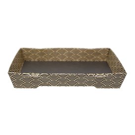 ''Waves'' Cardboard Container Sushi 16,5x11,5cm (400 Units)