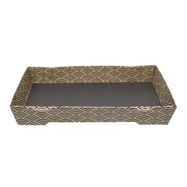 ''Waves'' Cardboard Container Sushi 18,5x12,5cm (400 Units)