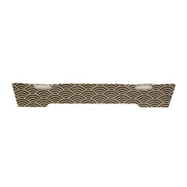 ''Waves'' Cardboard Container Sushi 18,5x12,5cm (400 Units)