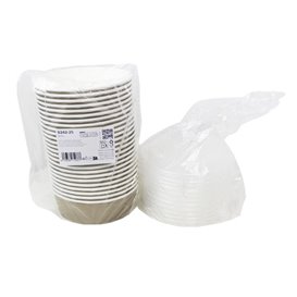 Paper Soup Bowl with Lid Kraft PP 1140ml Ø18cm (25 Units)