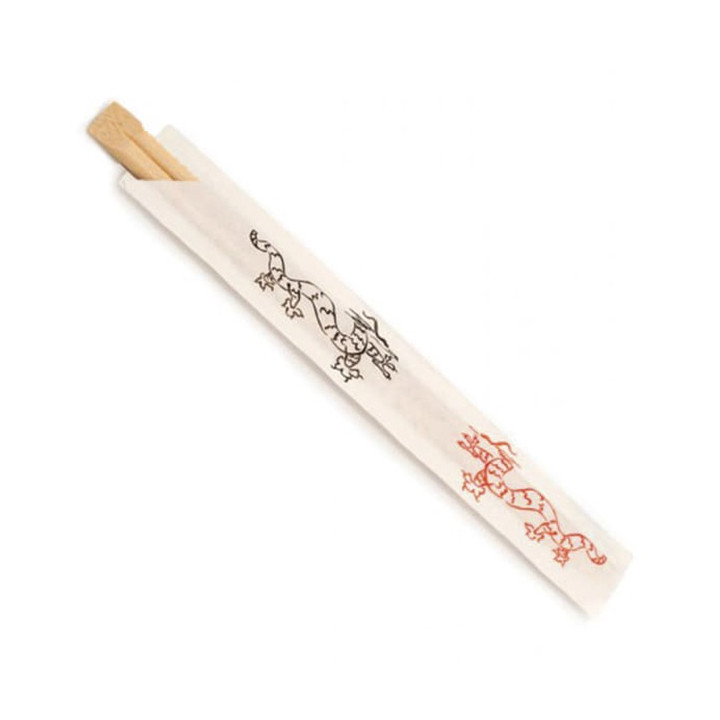 Bamboo Chopsticks Wrapped 20cm (100 Units)  