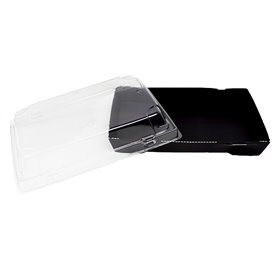 Plastic Lid for Sushi Container rPET 18,5x12,5cm (400 Units)