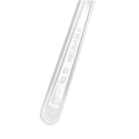Reusable Spoon in PS Transparent 18cm (50 Units)