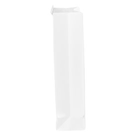 SOS Bag with Tin Tie and Window White 12+6x23,5cm (1000 Uds)