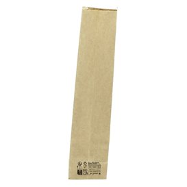 SOS Bag with Tin Tie and Window Kraft 9+6x26cm (50 Uds)