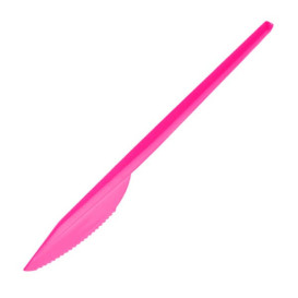 Plastic Knife PS Fuchsia 16,5 cm (900 Units)