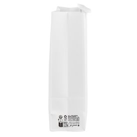 SOS Bag with Tin Tie and Window White 15+7x23cm (50 Uds)
