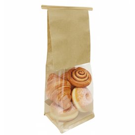 SOS Paper Bag and BOPP Display Window with Tin Tie 9+6x26cm (50 Uds)