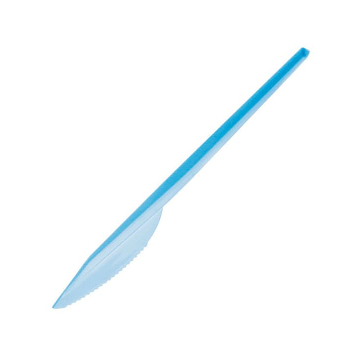 Plastic Knife PS Blue 16,5 cm (900 Units)