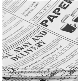 Paper Food Cone Grease-Proof "Times" 29,5cm 250g (100 Units)