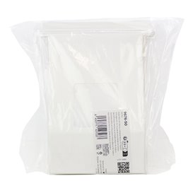 SOS Bag with Tin Tie and Window White 15+7x23cm (50 Uds)